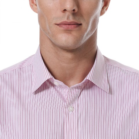 Pink striped formal shirt