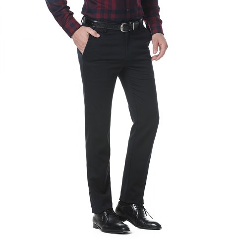  Black slim fit trousers