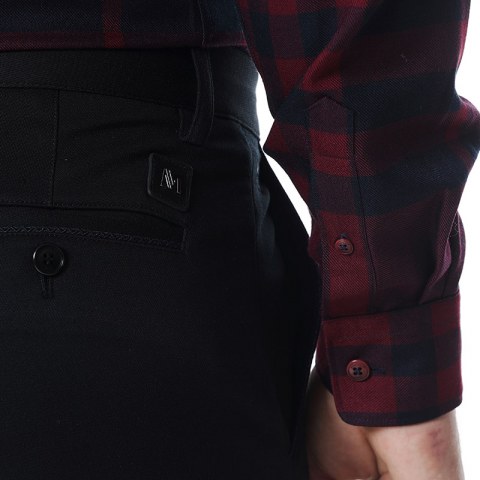  Black slim fit trousers