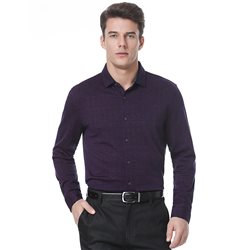 Deep red textured shirt