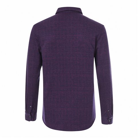 Deep red textured shirt