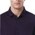 Deep red textured shirt