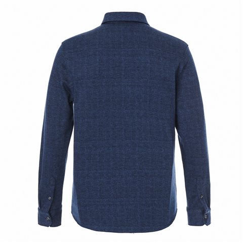 Deep red textured shirt
