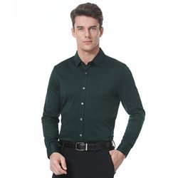 Military green formal shirt