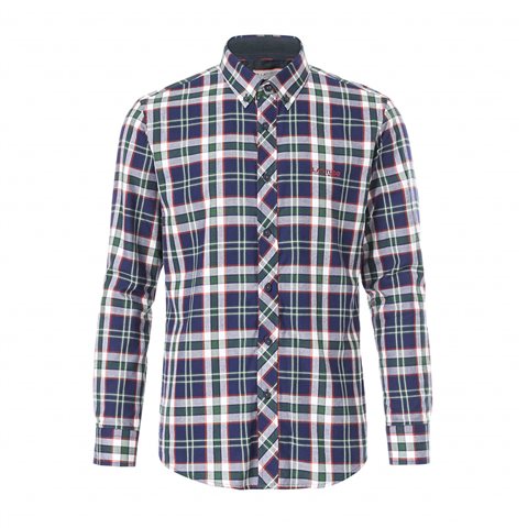  LONG SLEEVE SHIRT SELF-FABRIC COLLAR PURE COTTON 