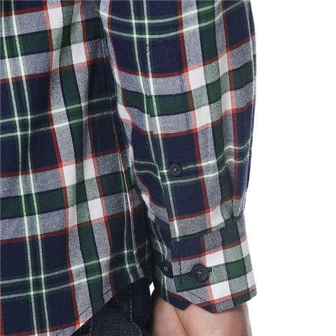  LONG SLEEVE SHIRT SELF-FABRIC COLLAR PURE COTTON 