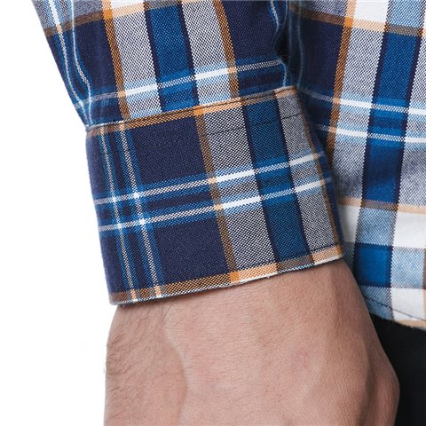  LONG SLEEVE SHIRT SELF-FABRIC COLLAR PURE COTTON 