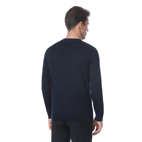 MEN'S ROUND NECK LATTICE T SHIRT