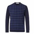  MEN'S ROUND NECK LATTICE T SHIRT