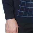  MEN'S ROUND NECK LATTICE T SHIRT