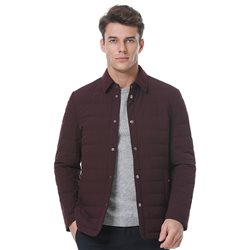  Burgundy quilted jacket