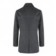  MONTAGUT BRITISH STYLE MEN'S LONG WOOL COAT (NAVY BLUE)