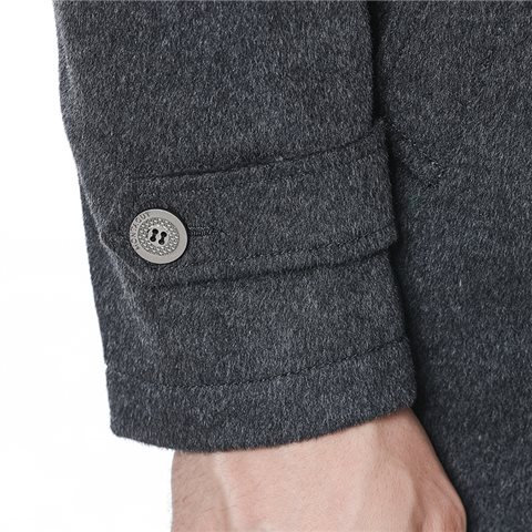  MONTAGUT BRITISH STYLE MEN'S LONG WOOL COAT (NAVY BLUE)