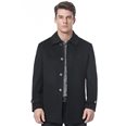  MONTAGUT BRITISH STYLE MEN'S LONG WOOL COAT (NAVY BLUE)