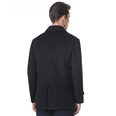  MONTAGUT BRITISH STYLE MEN'S LONG WOOL COAT (NAVY BLUE)