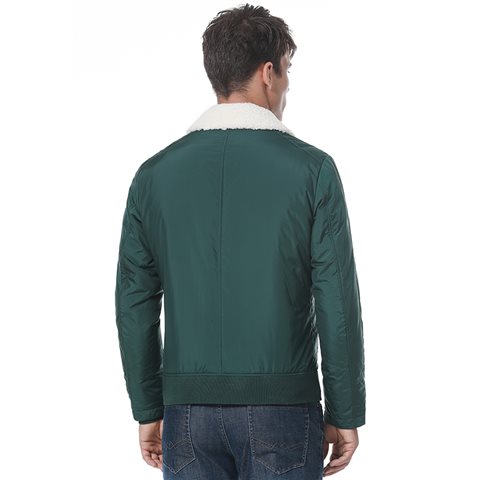 Sherpa collar bomber jacket