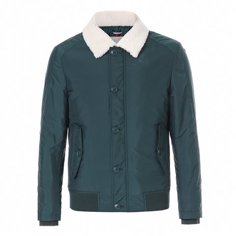 Sherpa collar bomber jacket